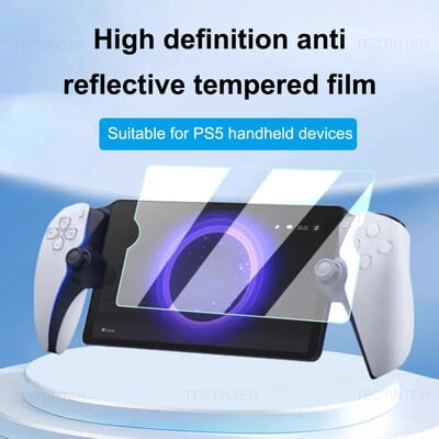 2 пакета защитно фолио от закалено стъкло за Sony PlayStation PS5 Portal Handheld Anti-Scratch Screen Protector Аксесоари за игри