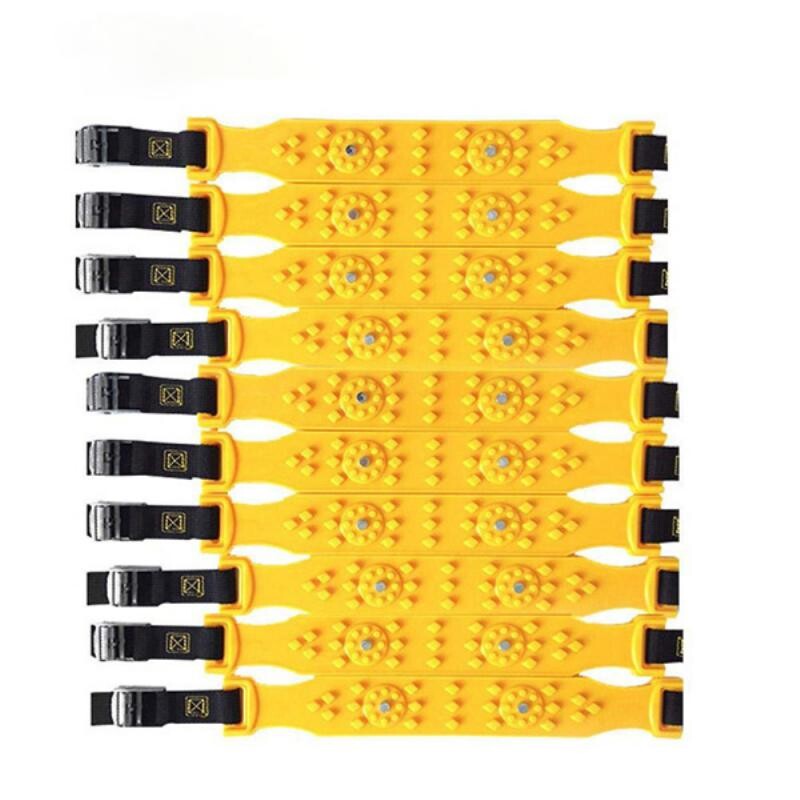 Universali žieminė neslystanti grandinė automobiliui visureigiams, mikroautobuso TPU neslystanti grandinė, kelių eismo saugos transporto priemonės neslystančios grandinės dovanų pirštinės