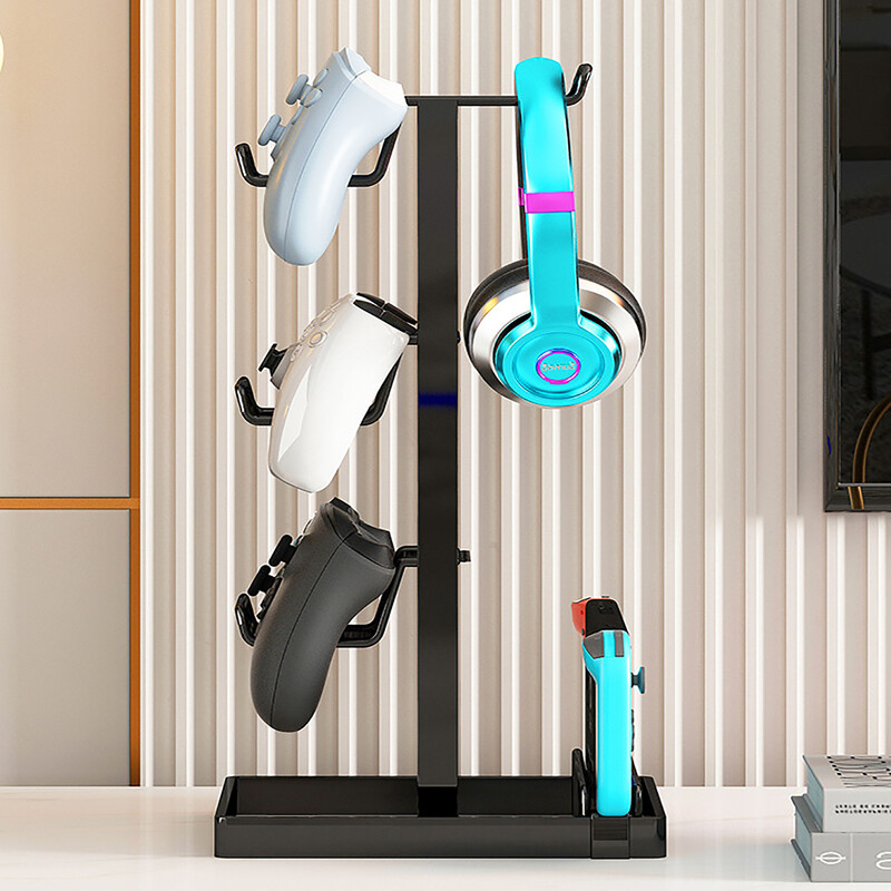 Metalni držač za gamepad, stalak, kompatibilne slušalice s PS5/PS4/XB ONE/S/X serijom igraće konzole, držač ručke kontrolera