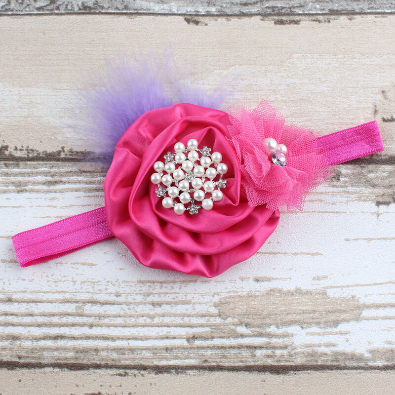 baba fejpánt lányok újszülött aranyos tollak rugalmas hajgumi baba újszülött Gyöngyvirág Fejpánt lányok Gyermek haj kiegészítők