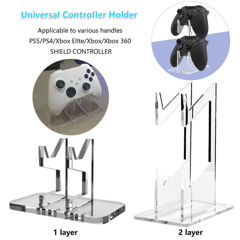 Suport universal pentru controler de joc cu 2/1 straturi Stand pentru gamepad pentru Switch Pro/PS5/Xbox Series X/PS4/Xbox/Xbox 360 Accesorii Joystick