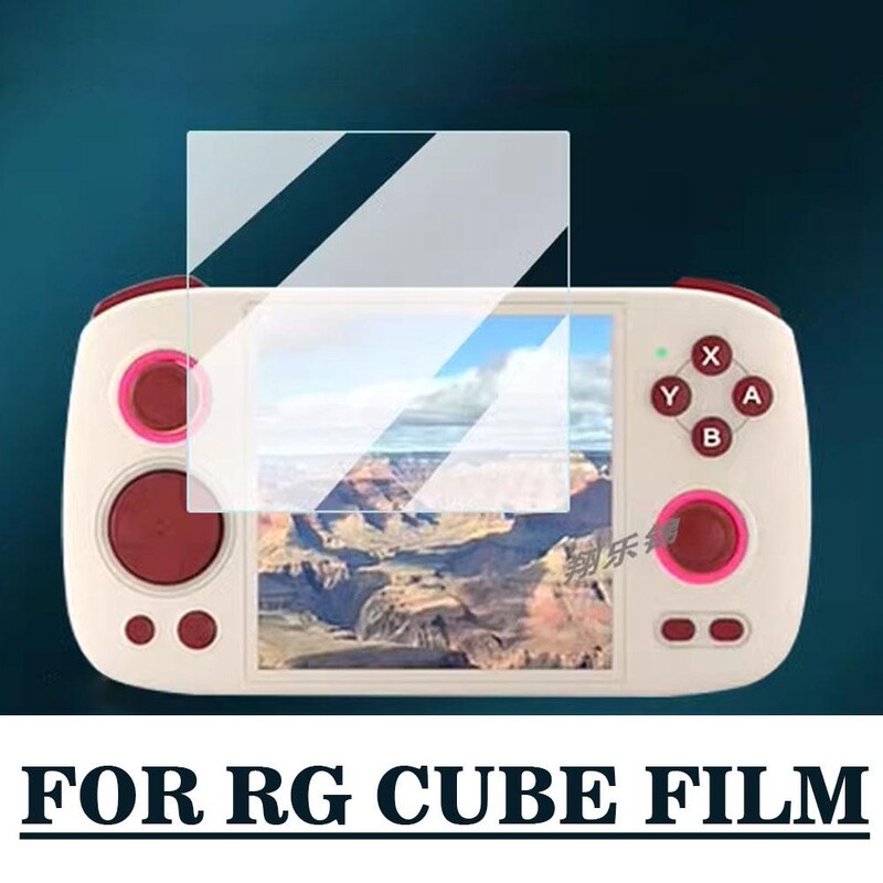 2 buc pentru consola de jocuri RG CUBE Film temperat Protector de ecran rezistent la praf și zgârieturi Film de 4 inci Film protector 9H transparent
