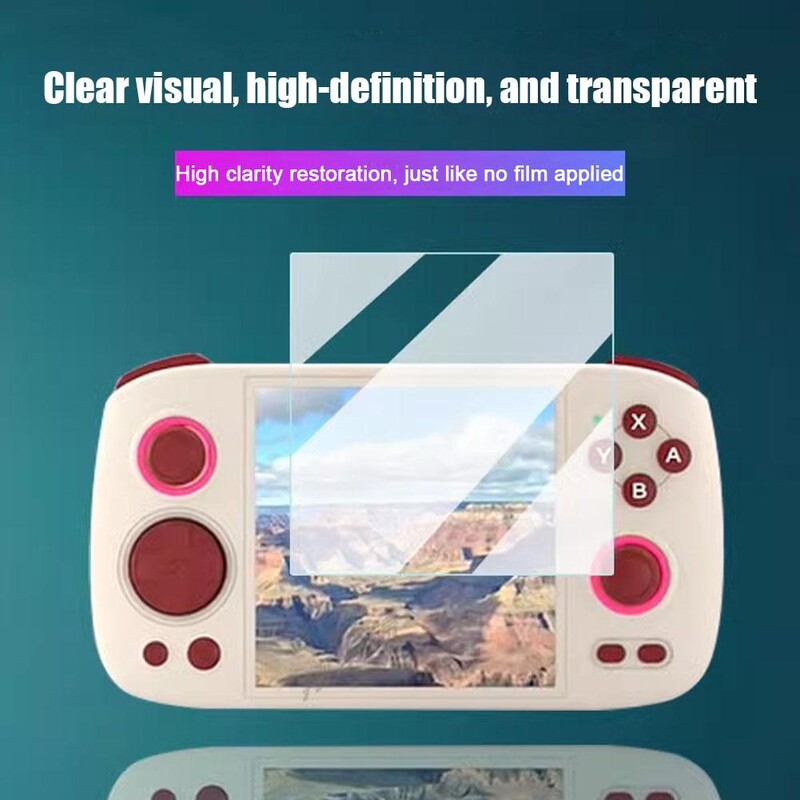 2 buc pentru consola de jocuri RG CUBE Film temperat Protector de ecran rezistent la praf și zgârieturi Film de 4 inci Film protector 9H transparent