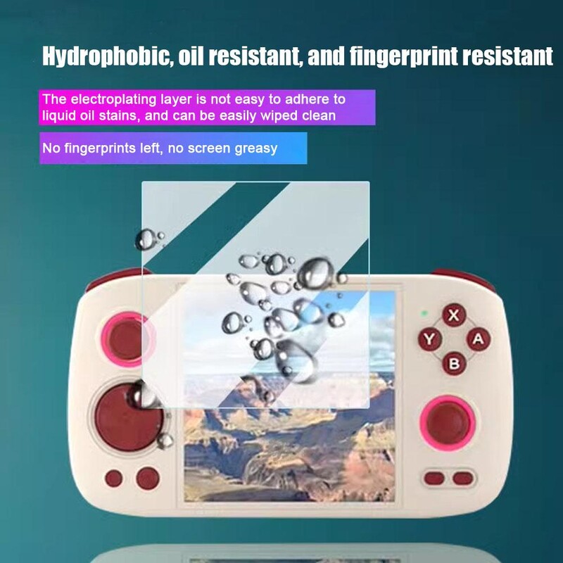 2 buc pentru consola de jocuri RG CUBE Film temperat Protector de ecran rezistent la praf și zgârieturi Film de 4 inci Film protector 9H transparent