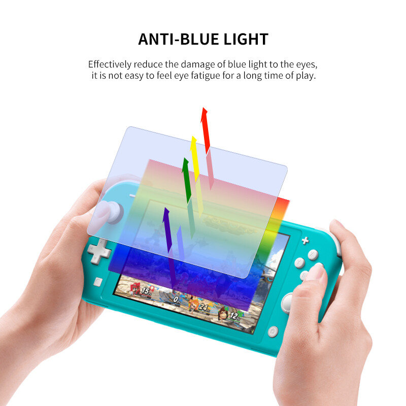 DATA FROG edzett üveg képernyővédő fólia kompatibilis-Nintendo Switch Lite átlátszó HD átlátszó képernyővédő fólia Switch Lite-hoz