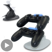 Töltőtámogatás a Sony PS Playstation Play Station Dualshock Handle 4 PS4 Slim Pro állványvezérlőhöz Gamepad Control Accesorios