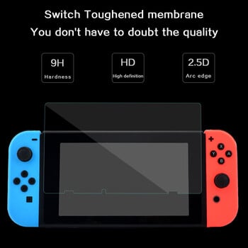 За Switch Oled Lite Screen Protectos Anti-Scratch Защитно покритие Nintendo NS Защита на LCD екрана Кожа Закалено стъкло