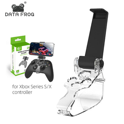 Контролер DATA FROG Държач за телефон за Xbox Series S/X Безжичен контролер Сгъваема стойка с щипка Регулируема скоба за Xbox Series