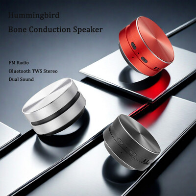2024 Hot Bone Conduction zvučnik Bluetooth-kompatibilan TWS bežični stereo zvuk Hummingbird zvučnik s FM radiom Dropshipping