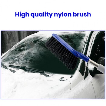 Στερεά Abs Auto Snow Shovel Premium Car Snow Brush Ice Scraper Ανθεκτική λαβή από κράμα αλουμινίου Eva Sponge Grip Flexible Nylon