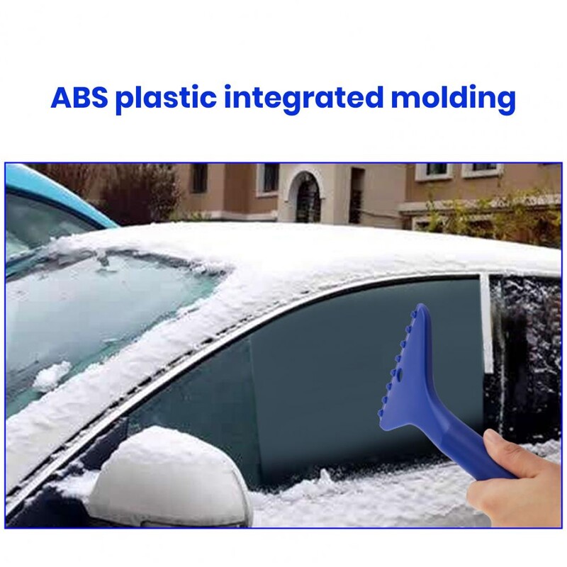Solid Abs Auto Snow Shovel Prémium autós hókefe jégkaparó tartós alumínium ötvözet nyél Eva szivacs markolat rugalmas nylon