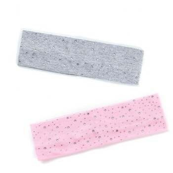 Παιδικά Rhinestone Flat Headbands Hair Girl Handmade Παιδικά Ελαστικά Μοναδικά Hairbands Dot Headwraps Αξεσουάρ μαλλιών σε χρώμα καραμέλα