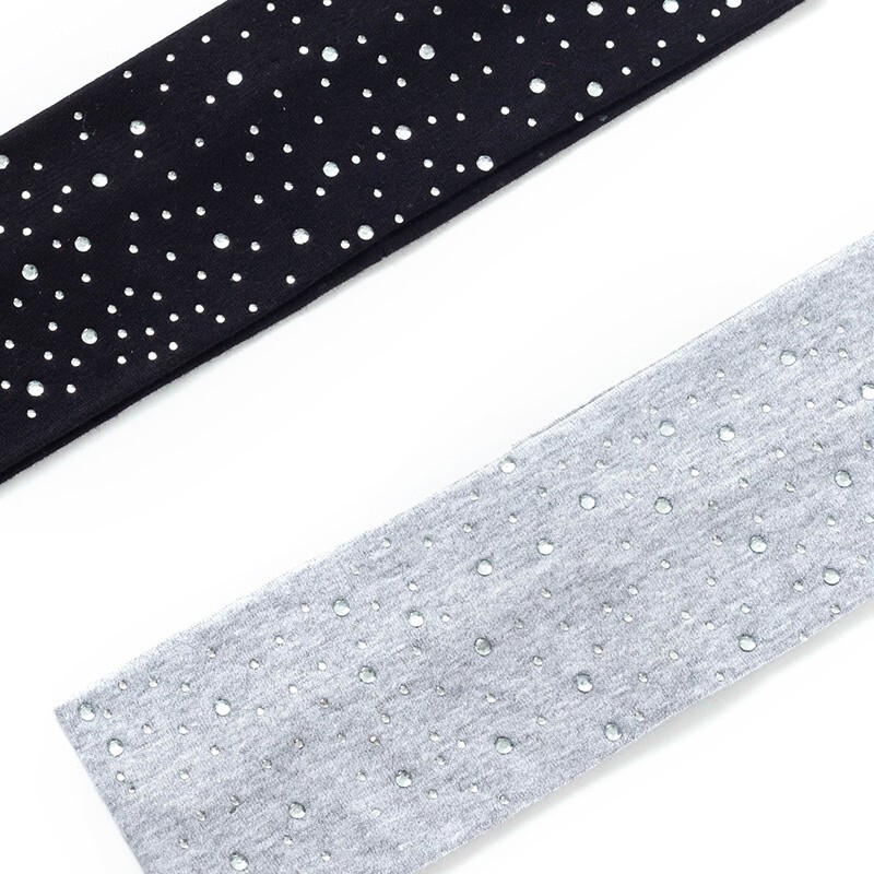 Gyermek strassz lapos fejpántok haj lány kézzel készített gyerekek rugalmas egyedi hajpántok pöttyös fejfedők cukorka színű hajkiegészítők