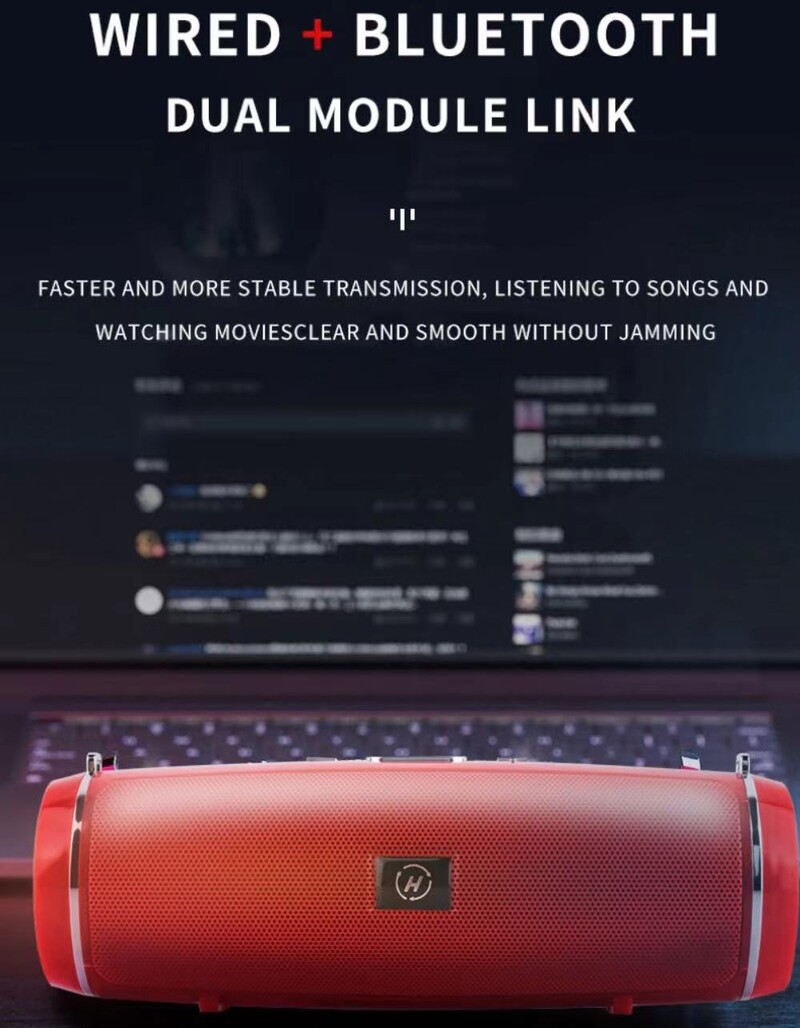 200W vršne snage prijenosni Bluetooth zvučnik IPX7 vodootporan vanjski HIFI stub subwoofer stereo soundbox FM radio TF boom box