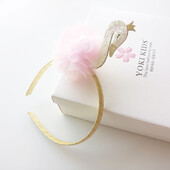 1 db új aranyos rajzfilm Hattyú Gyerek Hajpántok Boutique Baba Hajpántok Hercegnős fejfedők Lányok Haj kiegészítők Gyermek fejpántok