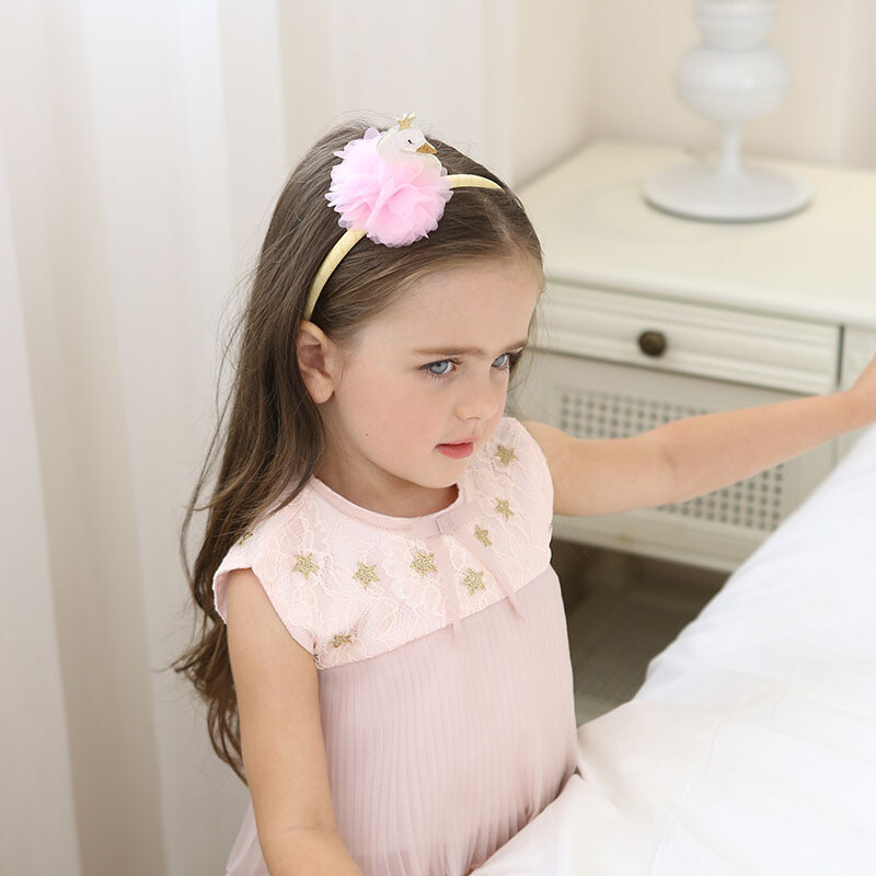 1 db új aranyos rajzfilm Hattyú Gyerek Hajpántok Boutique Baba Hajpántok Hercegnős fejfedők Lányok Haj kiegészítők Gyermek fejpántok