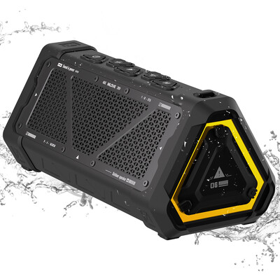 MLOVE P3 lauko Bluetooth garsiakalbis, 40 W išvesties galia Bluetooth 5.3 garsiakalbis, stereofoninis garsas IPX7 atsparus vandeniui, Micro SD kortelė, RGB šviesa