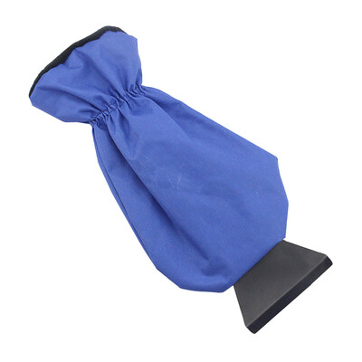 Automobilski strugač za led Automobilska lopata za snijeg Lopata za uklanjanje snijega s toplom toplinskom vodootpornom rukavicom Crvena