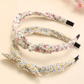 2 bucăți drăguțe urechi de iepure bentite pentru fete bentițe de păr cu flori dulci pentru copii cerce de păr imprimate cu zăbrele minunate accesorii de păr pentru copii