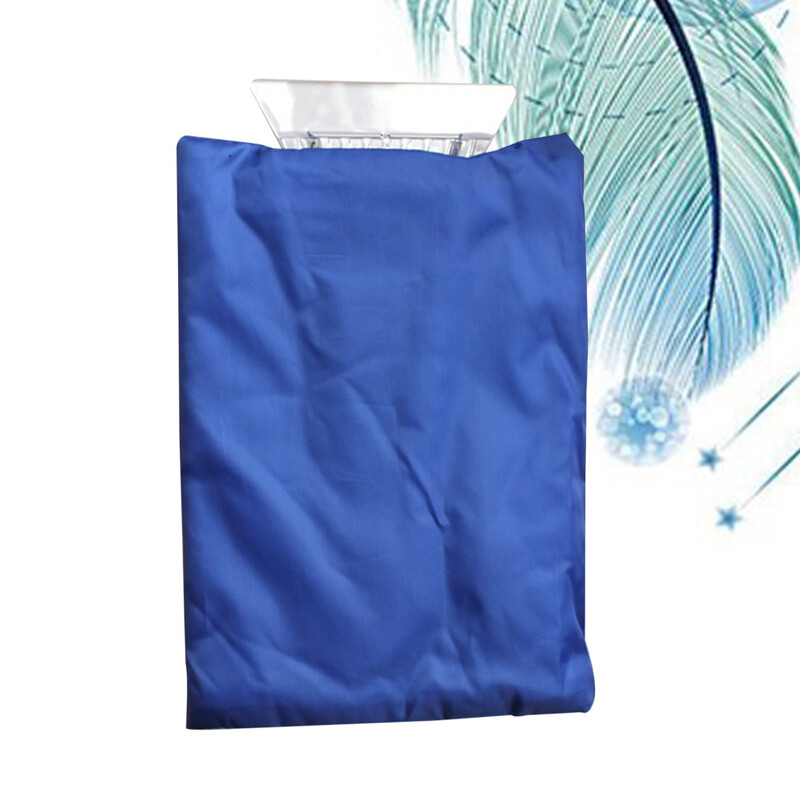 Racletă de zăpadă pentru mașină Dispozitiv de curățat gheață Dispozitiv de curățare a zăpezii pentru parbriz cu mănușă (albastru) Racletă de zăpadă pentru mașină