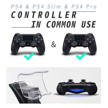 Βάση βάσης DATA FROG LED Dual USB Charging Dock Charger Charger Charger για Sony PS4/PS4 Slim/PS4 Pro Gamepad[Δωρεάν δώρο]