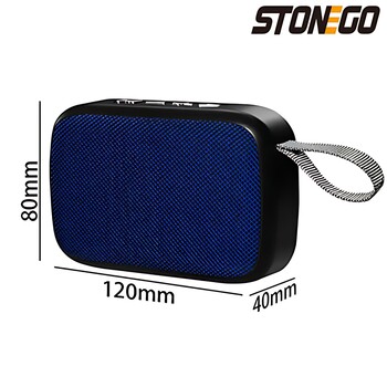 STONEGO 1PC Ασύρματο ηχείο Bluetooth Φορητό 3D στερεοφωνικό ηχείο Υποστήριξη υπαίθριων ηχείων Κάρτα FM TF