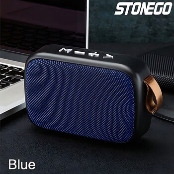 STONEGO 1PC Ασύρματο ηχείο Bluetooth Φορητό 3D στερεοφωνικό ηχείο Υποστήριξη υπαίθριων ηχείων Κάρτα FM TF