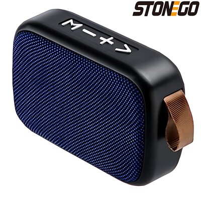 STONEGO 1PC bezvadu Bluetooth skaļrunis Pārnēsājams 3D stereo skaļrunis āra skaļrunis atbalsta FM TF karte