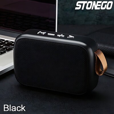 STONEGO 1PC bezvadu Bluetooth skaļrunis Pārnēsājams 3D stereo skaļrunis āra skaļrunis atbalsta FM TF karte