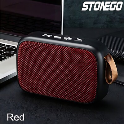 STONEGO 1PC bezvadu Bluetooth skaļrunis Pārnēsājams 3D stereo skaļrunis āra skaļrunis atbalsta FM TF karte