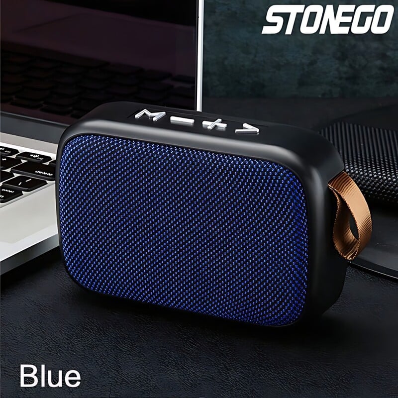STONEGO 1PC belaidis „Bluetooth“ garsiakalbis, nešiojamasis 3D stereofoninis garsiakalbis, lauko garsiakalbis, palaikantis FM TF kortelę