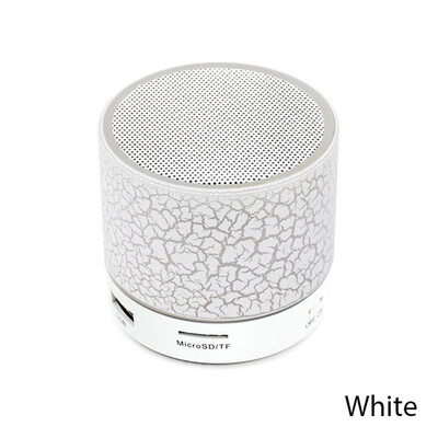 Univerzálny mini reproduktor Bluetooth bezdrôtový autorádio oslnivé praskliny LED svetlá subwoofer podpora TF SD karta USB nabíjanie pre PC
