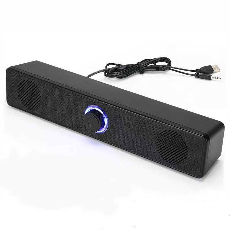 PC Soundbar Vezetékes/Vezeték nélküli Bluetooth hangszóró USB tápellátású Soundbar TV-hez PC Laptop Gaming Házimozi Surround Audio rendszer