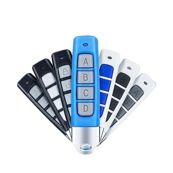 Universal 433MHZ Copy Garage Remote Control 4 Keys Cloning Electric Gate Remote Controller Duplicator Key Mini design keychain