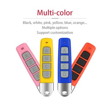 Universal 433MHZ Copy Garage Remote Control 4 Keys Cloning Electric Gate Remote Controller Duplicator Key Mini design keychain