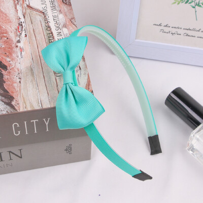 1PC fundite de păr cu panglică din grosgrain bentițe pentru fete benzi de păr din plastic fundite de 3 inch bentiță pentru copii accesorii de păr la modă pentru copii