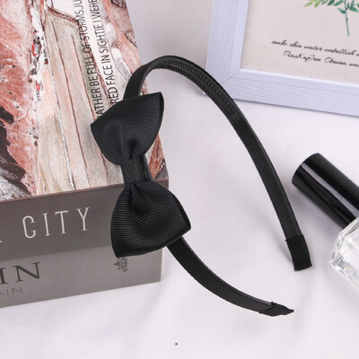 1PC fundite de păr cu panglică din grosgrain bentițe pentru fete benzi de păr din plastic fundite de 3 inch bentiță pentru copii accesorii de păr la modă pentru copii