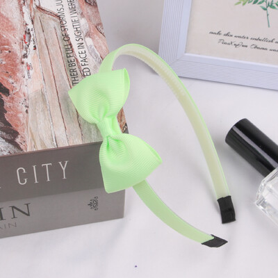 1PC fundite de păr cu panglică din grosgrain bentițe pentru fete benzi de păr din plastic fundite de 3 inch bentiță pentru copii accesorii de păr la modă pentru copii