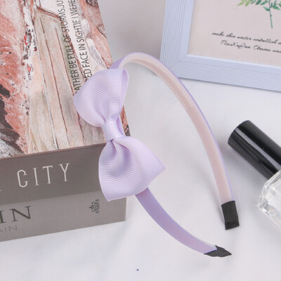 1PC fundite de păr cu panglică din grosgrain bentițe pentru fete benzi de păr din plastic fundite de 3 inch bentiță pentru copii accesorii de păr la modă pentru copii