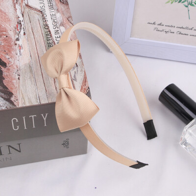 1PC fundite de păr cu panglică din grosgrain bentițe pentru fete benzi de păr din plastic fundite de 3 inch bentiță pentru copii accesorii de păr la modă pentru copii