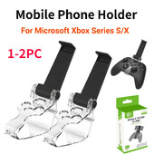1-2PC držač mobilnog telefona za Microsoft Xbox Series S/X bežični kontroler, kopča, podesivi držač za postolje, dodaci za igre