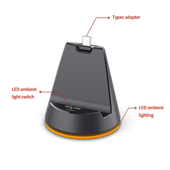 Για PS Portal Charging Dock USB TYPE-C Fast Charging Base Contact Charging Charging for PlayStation Portal Handheld Game Console