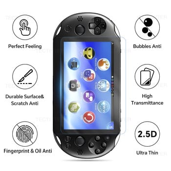 За Sony PS Vita PSV 1000 Прозрачен Full HD протектор за екран Закалено стъкло отпред+заден капак Защитно фолио за PS Vita 2000