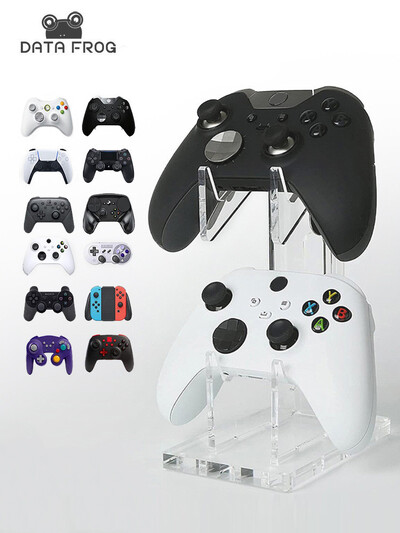 DATA FROG Dviejų žaidimų valdiklio laikiklis, skirtas PS5 / PS4 / PS3 žaidimų rankenos laikiklio ekrano pagrindo laikiklis, skirtas Xbox One / X serijai