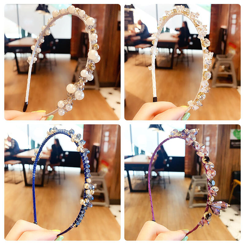 Vară Copii Dulci, Dulci, Perle strălucitoare, Cristal, Strasuri, Bentite pentru Fete Încântătoare, Cercete pentru păr, Accesorii pentru păr pentru copii