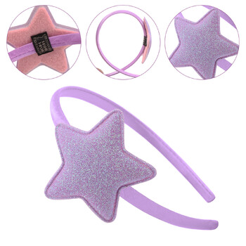 Μόδα Γυναικεία γκλίτερ Pentagram Star Hairbands Γεωμετρικά Νέα Λεπτά Κορδέλες Κομψή κεφαλή για καθημερινά αξεσουάρ μαλλιών για πάρτι