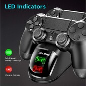 Încărcător pentru controler PS4, stație de încărcare USB pentru controler DualShock 4, stație de încărcare PS 4 pentru Sony PS4/ PS4 Slim/ PS4 Pro