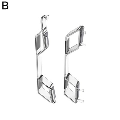 Horizontalus stovas, skirtas PS5 Slim Digital / Optical Drive Edition žaidimų konsolės doko laikiklio laikiklis, skaidrus pagrindas, skirtas PS 5 Slim