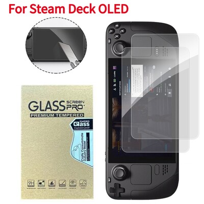 1/2 csomagos képernyővédő karcolásgátló képernyővédő védőfólia edzett üveg 9H keménységű ujjlenyomat elleni védelem Steam Deck OLED-hez