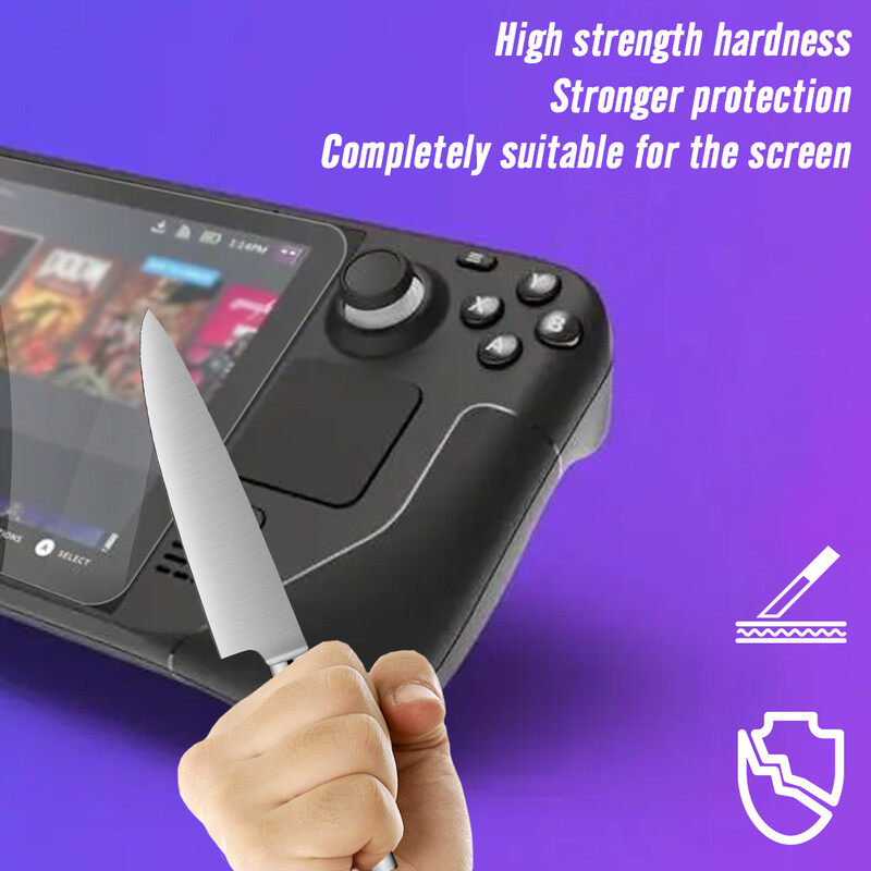 1/2 csomagos képernyővédő karcolásgátló képernyővédő védőfólia edzett üveg 9H keménységű ujjlenyomat elleni védelem Steam Deck OLED-hez